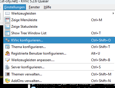 KVIRC Einstellungen